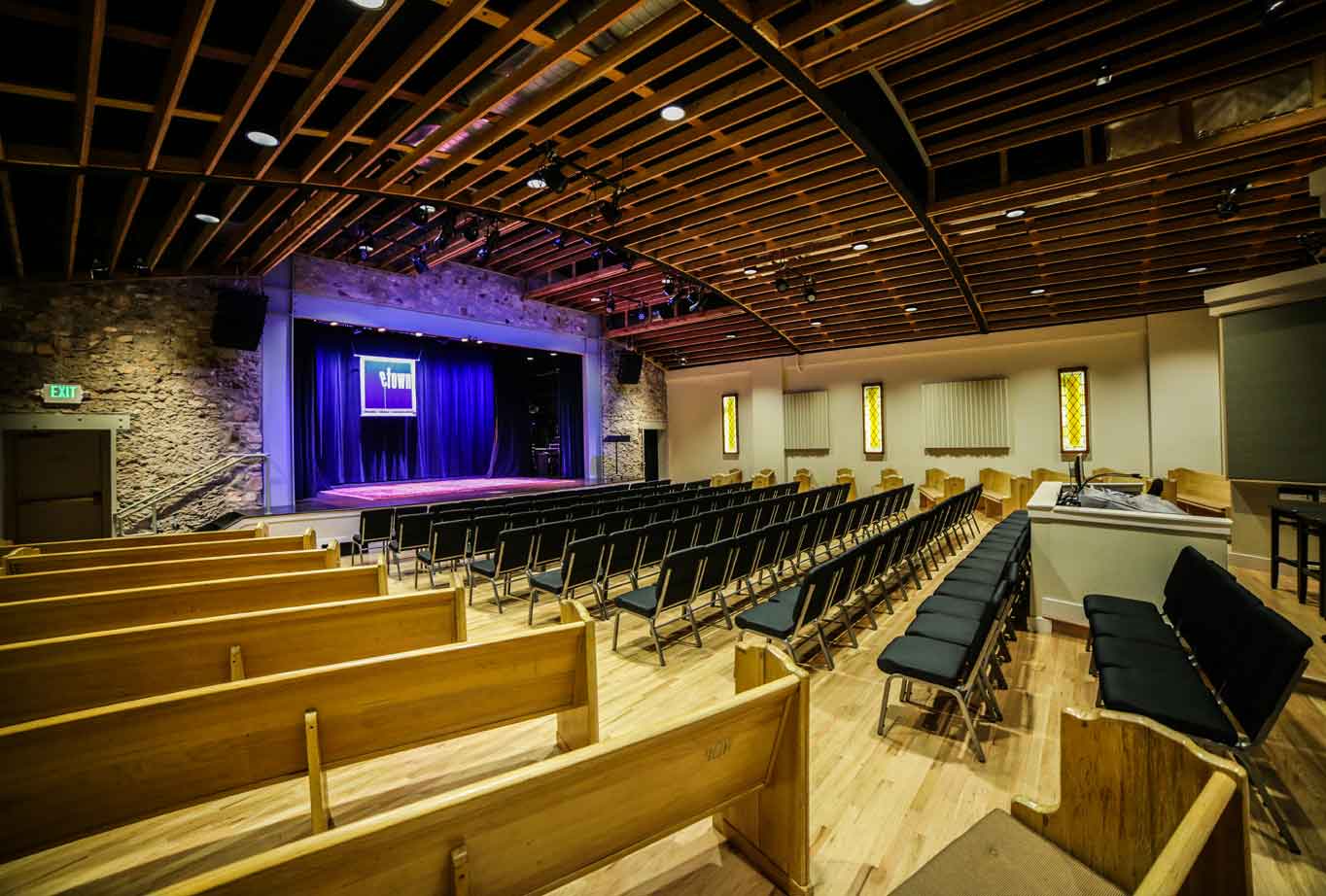 Interior of eTown Hall performance venue